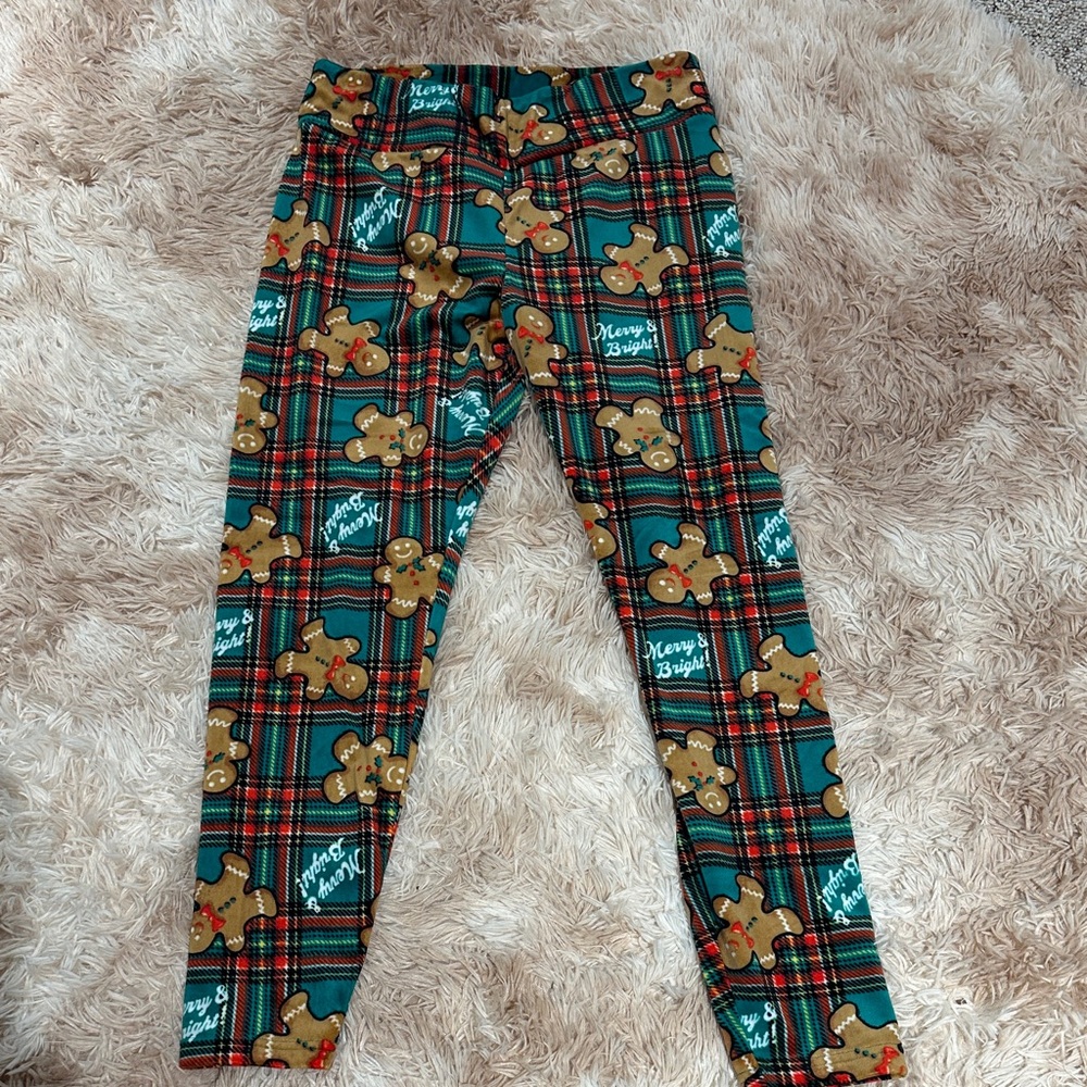 Plaid Gingerbread Ladies Leggings